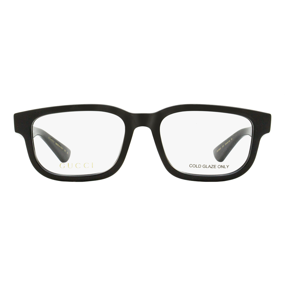 Gucci Arched Rectangular Eyeglasses GG1584O 001 Black 53mm - Picture 2 of 2